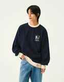 LUCKY CLOVER Color Matching Sweatshirt