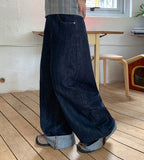Pelion Roll-Up Raw Denim Pants