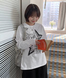 Teken Star Printing Over Long Sleeve Tee