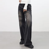 front-washing wide pants