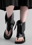 Open frame zip boots