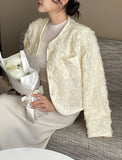 Roseming Flower Short Cardigan Jacket