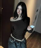 Ellie Rivet Layered Off-Shoulder