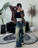 Evan Carpenter Washing Banded Denim Pants