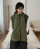 [Unisex] Colline Layered Nylon Hood Vest