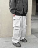 String padded cargo pants