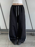 Tuki Dot Lace Line Track Wide Pants