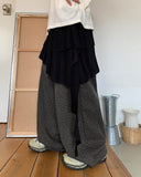 Hikune Banding Layered Tiered Skirt