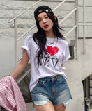 Vintage Love Lettering Overfit Short Sleeve