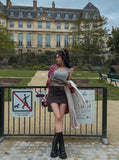 Odd cargo banding skirt pants