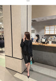 Capri Half-Length Banding Hem Slit Cotton Slacks Pants