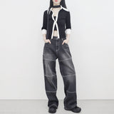 Orbi Color Matching Shirt Cardigan (Mini Strap Set)