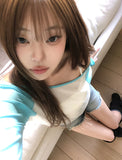 Soft Summer Raglan One-Shoulder Long Sleeve