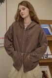 [2-WAY] Jemdenim Patch Pigment Hood Zip-Up