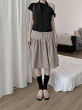 Tib Dot Midi Skirt