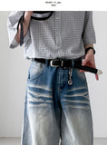 Double Keyring Leather Belt