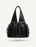 Soft leather over fit shoulder bag