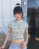 Levon loose fit striped short sleeve t-shirt