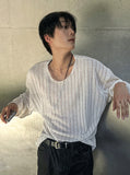 Akubi Summer Sleeve Ribbed Knit