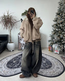 Pelo Browntin Balloon Denim Pants
