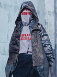 Camouflage Zip-Up Hooded Jacket