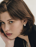 H Edition (M) Matte Castanets Round Earrings