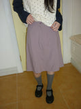 Chaori Nylon Banding Midi Skirt
