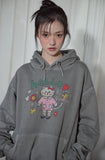 Hello Flower Pigment Hoodie