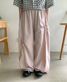 Kanku banding ribbon string nylon pants