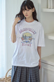 Valley Garden White Short Sleeve Tee