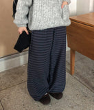Kikam Stripe Banding Wide Brushed Pants