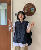 [BAONHAUS] Hyote Summer Dot Hood Vest