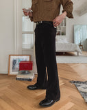 Eden One-Tuck Semi Bootcut Slacks