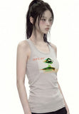 MIDNIGHT Solid Mango Sleeveless