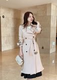 Azel Double Long Trench Coat