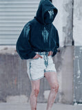 Cross Symbol Raglan Hoodie