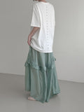 (Unisex) Renlit Eyelet Over Fit Short Sleeve T-shirt