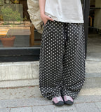 Ryuz Dot Cotton Wide Pants