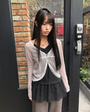 Haju Lace Layered Long Halter Sleeveless