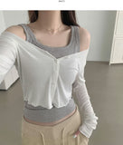 Soft Touch Slim Fit Span Long Sleeve Cardigan
