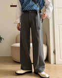 Belted Leo Wide Slacks