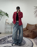 Rebed pocket shirt jacket