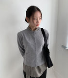 Lekin Button Round Cardigan