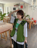 [unisex] Kunds Summer Color Matching Nylon Hood Vest