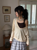 Tecto Summer V-Neck Loose-Fit Knit