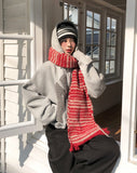 Choky Stripe Wool Muffler