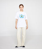 Big Drawing Letter Flower Short Sleeve Tee