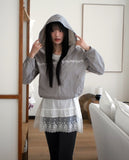 Surf Lace Hood Windbreaker Zip-Up