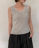 Cortella Lace Span Dot Sleeveless