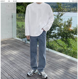 Formal grayish denim pants